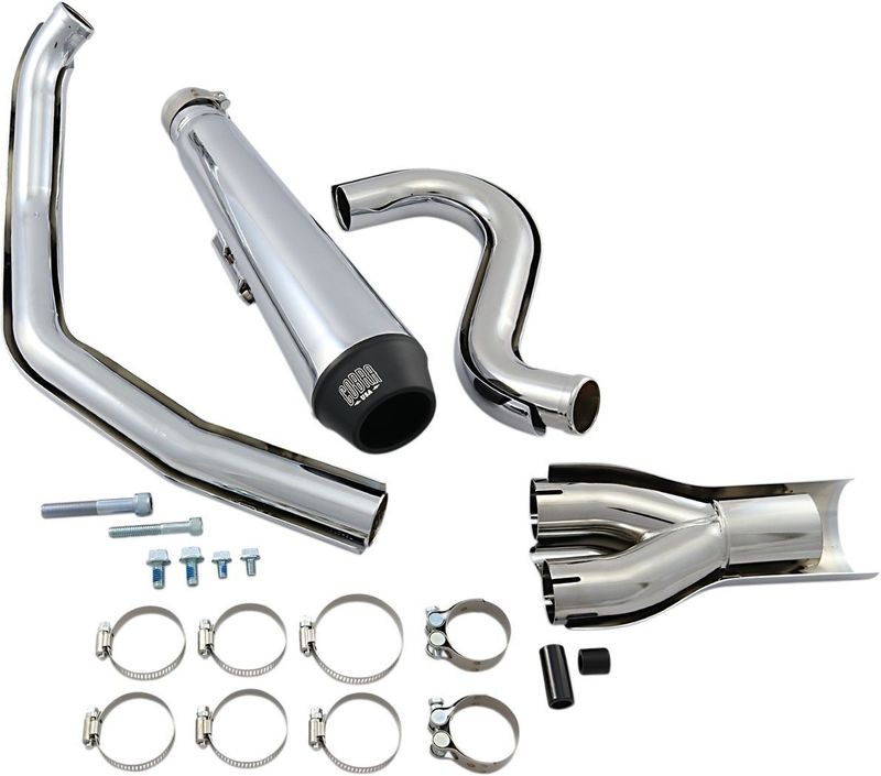 Avgassystem Cobra El Diablo 2 1 Softail 86-08 krom