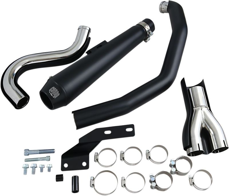 Avgassystem Cobra El Diablo 2 1 Softail 86-08 svart
