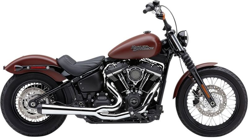 Avgassystem Cobra El Diablo 2 into-1 Softail 18-20 krom