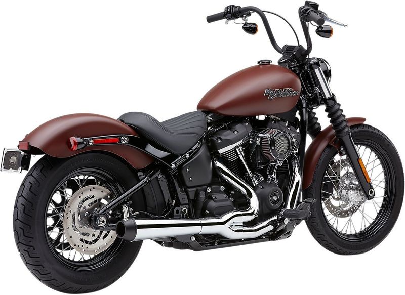 Avgassystem Cobra El Diablo 2 into-1 krom Softail FLHC/S Heritage
