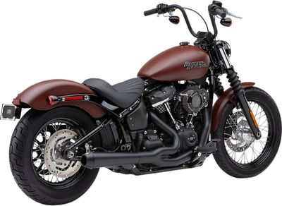 Avgassystem Cobra El Diablo 2 into-1 svart Softail FLHC/S Heritage