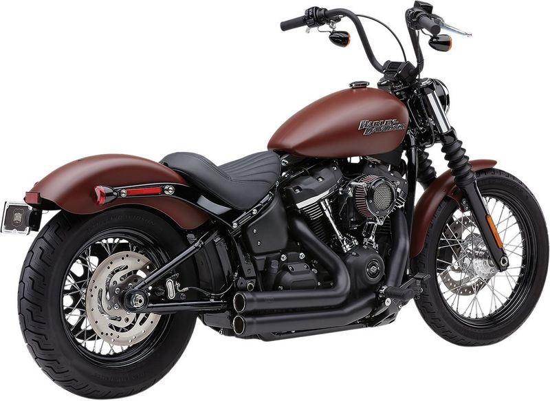 Avgassystem Cobra Speedster 909 svart Softail FLHC/S Heritage