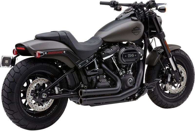 Avgassystem Cobra Speedster 909 svart Softail FXFB/S Fat Bob 18-20