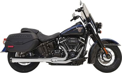 Avgassystem Bassani Xhaust 2 into-1 Rage Softail 18-upp, Touring 79-83 krom
