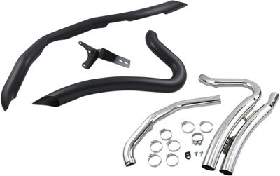 Avgassystem Cobra Speedster Swept Dressr kort svart Touring 17-upp