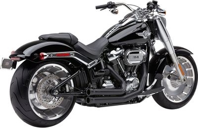 Avgassystem Cobra Speedster 909 svart Softail FLFB/S Fatboy, FXBR/S m.fl.