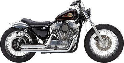 Avgassystem Cobra Speedster Shorts RPT XL Sportster with mid controls krom