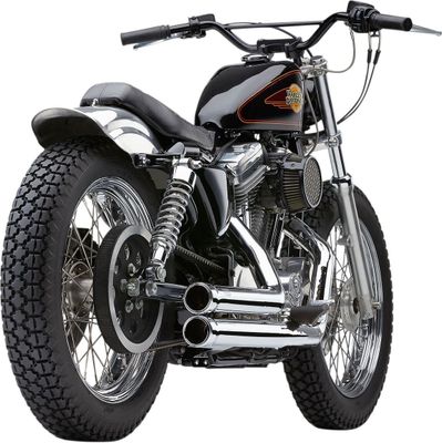 Avgassystem Cobra Speedster Shorts RPT XL Sportster with mid controls krom
