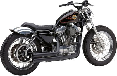 Avgassystem Cobra Speedster Shorts RPT XL Sportster with mid controls svart