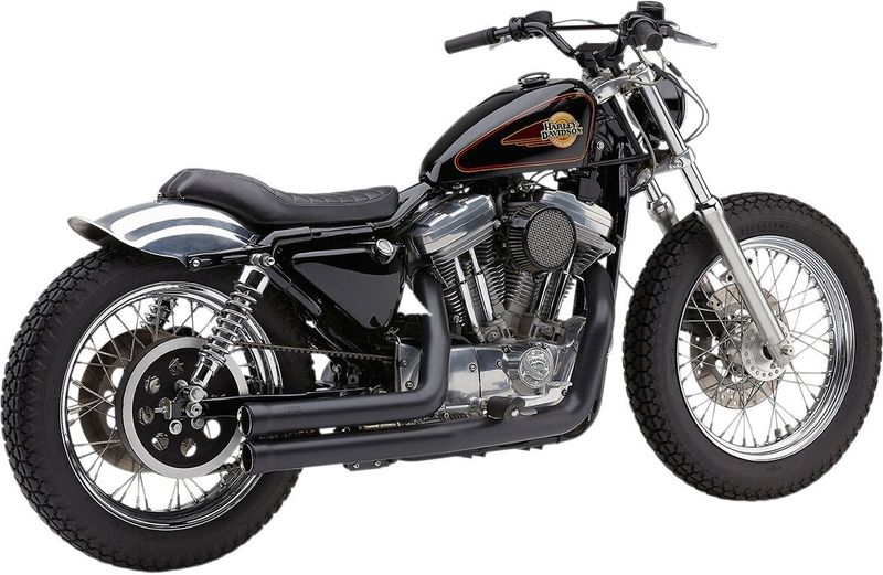 Avgassystem Cobra Speedster Shorts RPT XL Sportster with mid controls svart