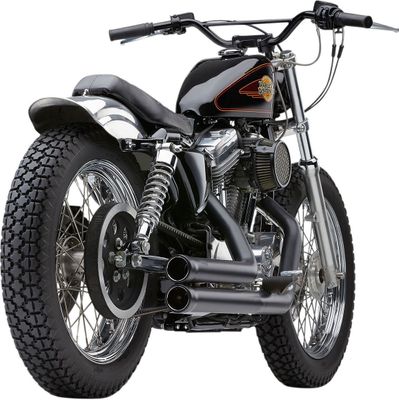 Avgassystem Cobra Speedster Shorts RPT XL Sportster with mid controls svart