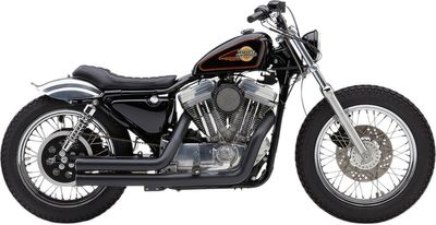 Avgassystem Cobra Speedster Shorts RPT XL Sportster with mid controls svart