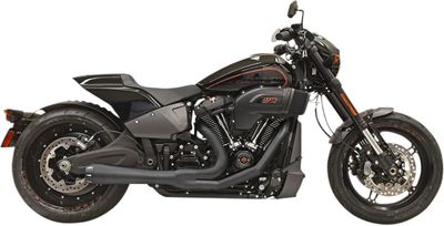 Avgassystem Bassani Xhaust 2 into-1 Rage svart Softail 18-upp