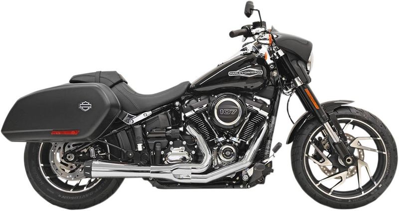 Avgassystem Bassani Xhaust 2 into-1 Rage krom Softail 18-24