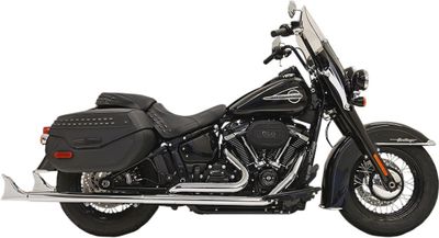 Avgassystem Bassani Xhaust Fishtail True Ftail 33 dubbel Softail 18-upp