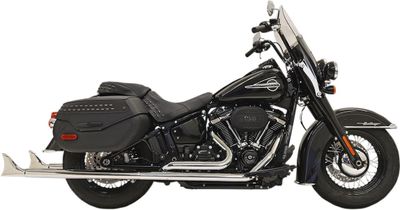Avgassystem Bassani Xhaust Fishtail True dubbel Softail 18-upp