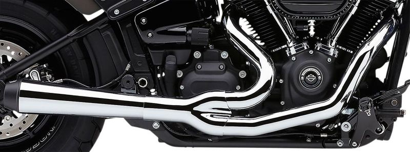 Avgassystem Cobra El Diablo 2 into-1 krom Softail FLFB/S Fat Boy, FXBR/S