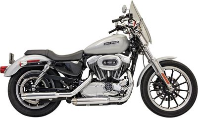 Slip-on ljuddämpare Bassani Xhaust Firepower 3" krom Sportster 04-13