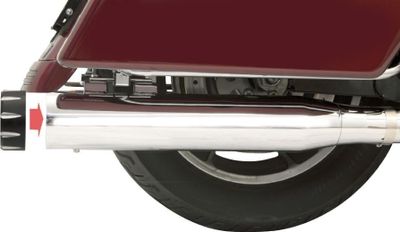 Slip-on ljuddämpare Bassani Xhaust Touring 95-16, Trike 14-15 krom