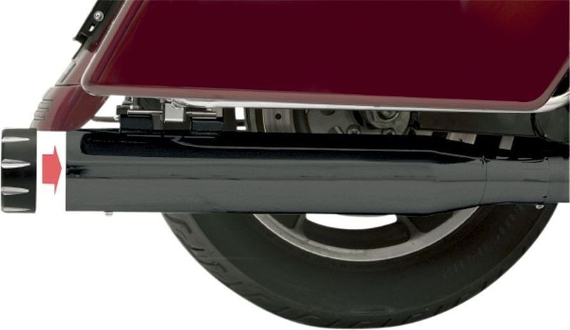 Slip-on ljuddämpare Bassani Xhaust Touring 95-16, Trike 14-15 svart