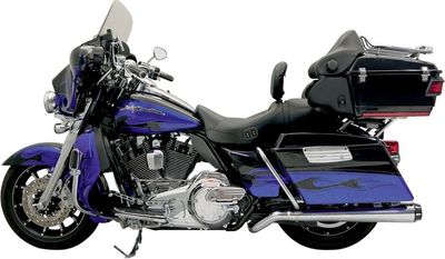 Ljuddämpare Bassani Xhaust Pseudo Left-Side Megaphone Touring 09-20, Trike 14-15 krom