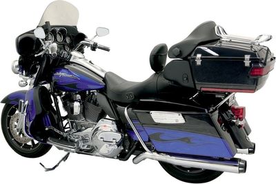 Ljuddämpare Bassani Xhaust Pseudo Left-Side Touring 09-16, Trike 14-15 krom