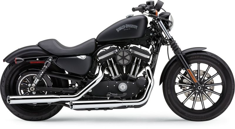 Slip-on ljuddämpare Cobra 3" krom XL Sportster 14-22
