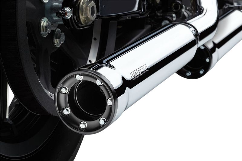 Slip-on ljuddämpare Cobra RPT 3" krom XL Sportster 14-22