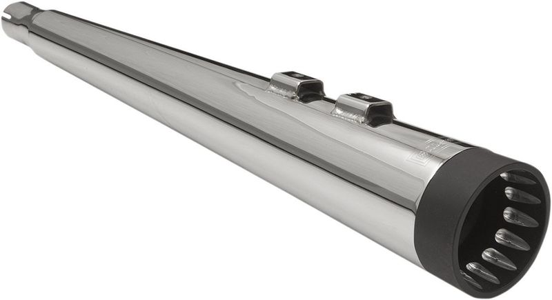 Slip-on ljuddämpare Bassani Xhaust DNT Megaphone Touring 95-16, Trike 14-15 krom/svart