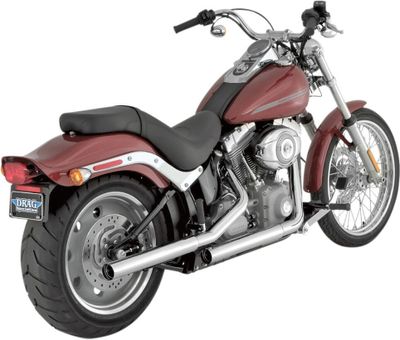 Slip-on ljuddämpare Vance & Hines Straightshots HS krom FLST 07-17