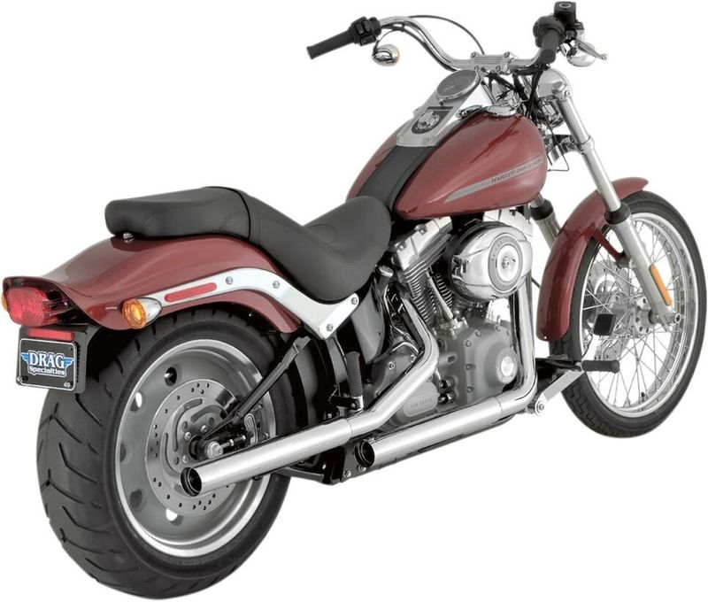 Slip-on ljuddämpare Vance & Hines Straightshots HS krom FLST 07-17