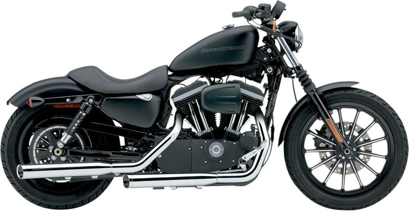 Slip-on ljuddämpare Cobra 3" krom XL Sportster 04-13
