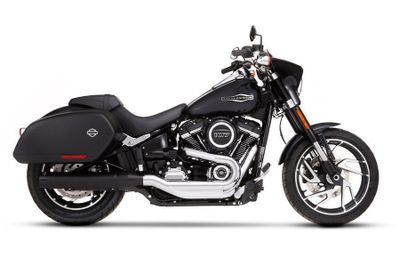 Slip-on ljuddämpare Rinehart Racing Glide 4" Softail 18-24 svart