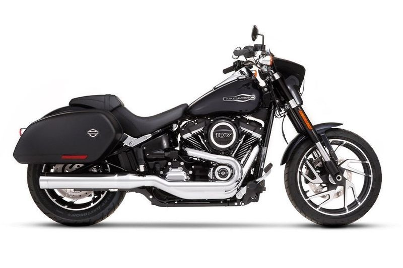 Slip-on ljuddämpare Rinehart Racing Glide 4" Softail 18-24 krom