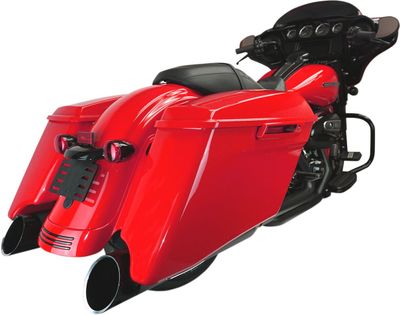 Slip-on ljuddämpare Khrome Werks HP-Plus 4-1/2" blå Touring 17-upp