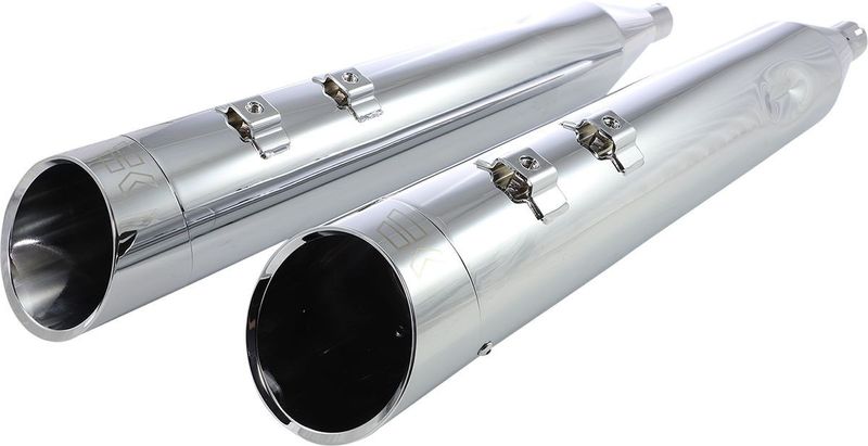 Slip-on ljuddämpare Khrome Werks HP-Plus 4-1/2" krom Touring 99-16, Trike 14-21