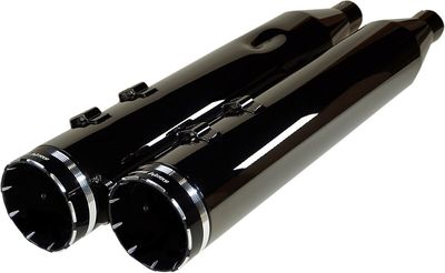 Slip-on ljuddämpare Khrome Werks HP-Plus Eclips 4-1/2" svart Touring 17-upp