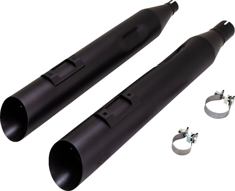 Slip-on ljuddämpare Vance & Hines Backslash 450 mattsvart FLT/Touring. Requires disabling