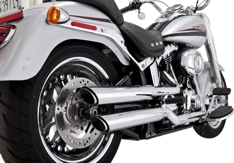 Ljuddämpare Vance & Hines PCX 3" Softail FLSTF 07-17 m.fl. krom