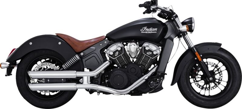 Slip-on ljuddämpare Vance & Hines Twin Slash Chr.ts.scout 3" Indian 15-24