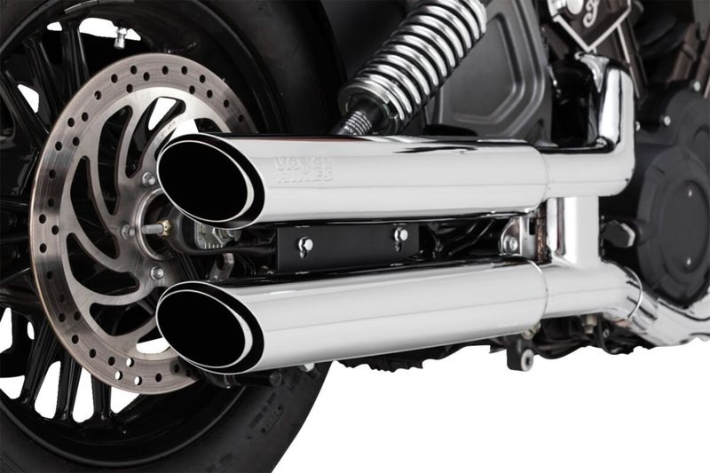 Slip-on ljuddämpare Vance & Hines Twin Slash Chr.ts.scout 3" Indian 15-24