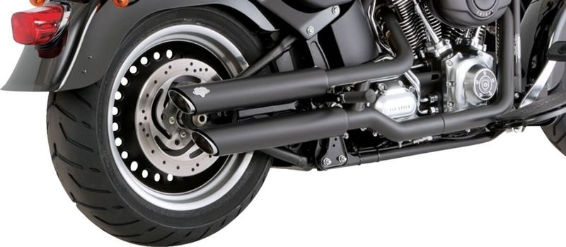 Ljuddämpare Vance & Hines PCX 3" Softail FLSTF 07-17 m.fl. svart