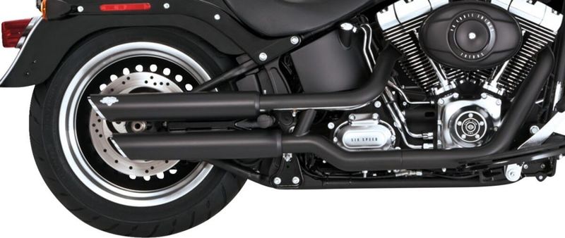 Ljuddämpare Vance & Hines PCX 3" Softail FLSTF 07-17 m.fl. svart