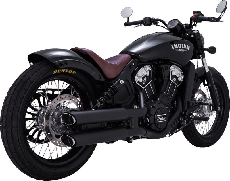 Ljuddämpare Vance & Hines Twin PCX 3" svart 2015-2022 Indian Scout