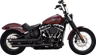 Ljuddämpare Vance & Hines Twin Slash PCX 3" svart Softail FXBB Street Bob 107 m.fl.