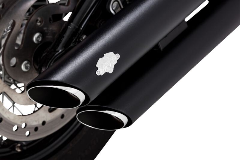 Ljuddämpare Vance & Hines Twin Slash PCX 3" svart Softail FXBB Street Bob 107 m.fl.
