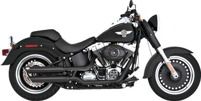 Slip-on ljuddämpare Vance & Hines Twin Slash 3" svart Softail 07-09