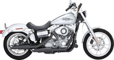 Slip-on ljuddämpare Vance & Hines Twin Slash 3" svart Dyna 91-09