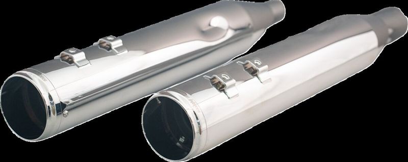 Slip-on ljuddämpare Khrome Werks HP-Plus Tip Race 4-1/2" krom Touring 17-upp