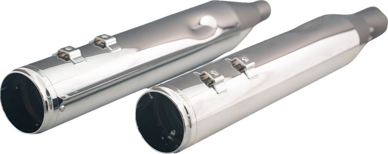 Slip-on ljuddämpare Khrome Werks HP-Plus 4-1/2" krom Touring 95-16, Trike 14-16